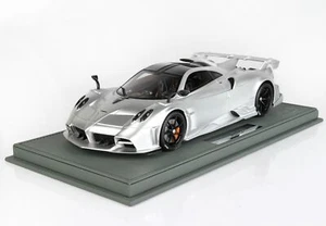 Pagani Imola Matt Silver with Display Case in 1:18 scale by BBR - Picture 1 of 7
