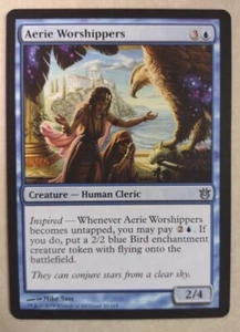 Magic The Gathering MTG "AERIE WORSHIPPERS" Born of the Gods 30/165 FREE S&H!! - Picture 1 of 2