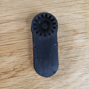 Vintage Greist Knopfloch Schablone Öse 1 3/4 Zoll schwarz Kunststoff - Bild 1 von 3