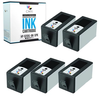 5PK CMYi Compatible Ink 920XL Cartridges for HP OfficeJet 7500A 6500 6000 6500 - Image 1 of 4