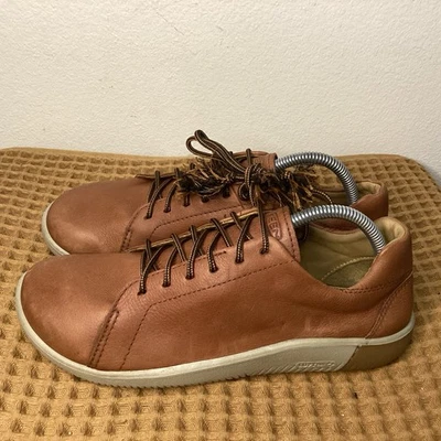 KEEN KNX Casual Sneaker Brown Leather Women’s Size 10 Minimalist Shoes - Image 1 of 4