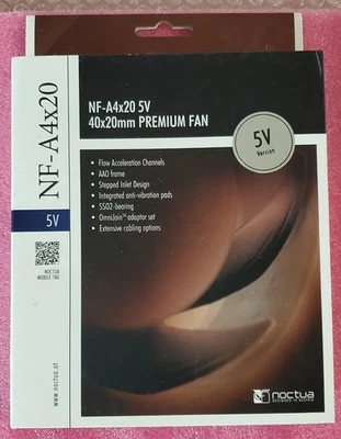 Noctua NF-A4x20 5V 40x20mm PREMIUM FAN - Image 1 of 3