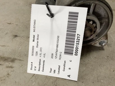 Starter Motor Thru 10/21/12 Fits 99-09 11-13 FORD F250SD PICKUP 315559 - Image 1 of 4