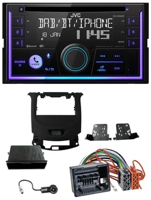 JVC MP3 USB 2DIN DAB Bluetooth CD Autoradio für Chevrolet Cruze ab 16 Klavierlac - Bild 1 von 4