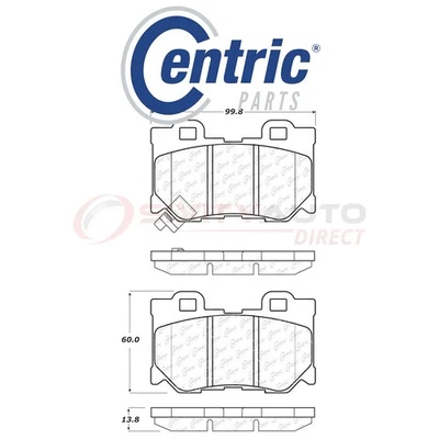 Centric C-TEK Metallic Disc Brake Pads for 2014 Infiniti QX70 5.0L V8 - Kit ro - Изображение 1 из 4