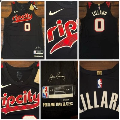 Nike Portland Trail Blazers Lillard City Edition Authentic Jersey Sz 44/Medium - Image 1 of 4