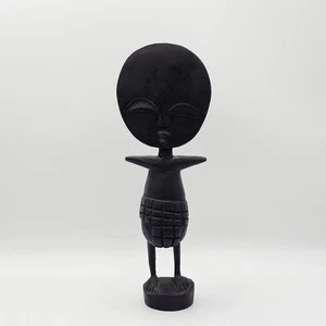 Vintage Hand Carved Ashanti Doll Wooden Woman 8 Inches Made In Africa - Picture 1 of 6