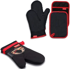 Ofenhandschuhe und Topflappen Set, mit Hitzebeständigkeit aus Silikon, Flexibilität... - Bild 1 von 9