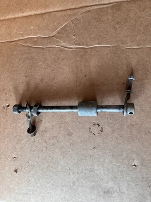 1967-1969 Honda CL90 Scrambler OEM Rear Axle/Spacers/Chain Adjustors - Image 1 of 3