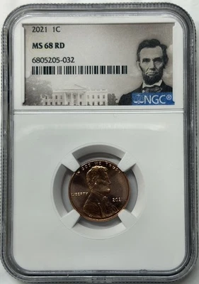 2021 P Lincoln Shield Cent - NGC MS68 RD 1c  - Image 1 of 2