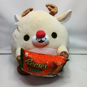 Snackles Renos Sosteniendo Civajos Árboles Raro 14 pulgadas Peluche Nuevo - Imagen 1 de 12