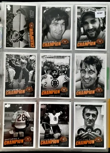 JUEGO COMPLETO (20 CARTAS) 2023-24 UD BOSTON BRUINS CENTENARIO CAPTURANDO UN CAMPEÓN - Imagen 1 de 3