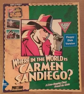 Where in the World is Carmen Sandiego? 1994 Big Box 3.5" Floppy Disk Version New - Picture 1 of 10