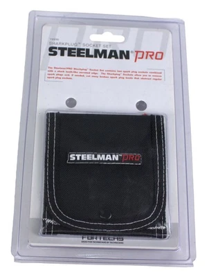 Steelman Pro Sparkplug Socket Set Sizes 5/8" 13/16" Storage Pouch Model ID 79996 - Image 1 of 4