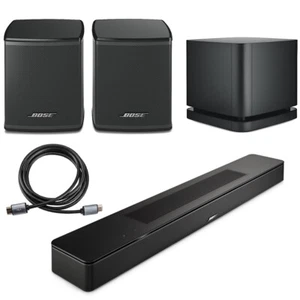 Bose Smart Soundbar, Black with 2x Wireless Surround Speakers, Bass Module 500 - Picture 1 of 10