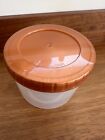 Lock and Lock. Twist Lid Pot. Brown/gold Lid. 640 ml. New without tags. Unused.