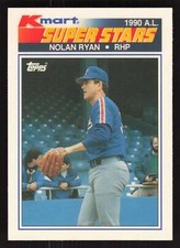 Nolan Ryan 1990 Topps Kmart Super Stars #25 Texas Rangers {0621