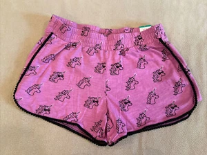 Justice Girls Unicorn Shorts 10 Purple Nwt - Picture 1 of 3