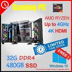Amd R5 Computer 32g Ssd Home Office & Gaming Desktop Pc Win 11 Pro Activated X3a