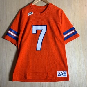 Vintage John Elway Jersey Adult Size Medium Orange Short Sleeve Men's #7 Broncos - Picture 1 of 16