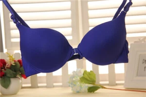New Front Closure Lace Racer Back Bra Lingerie SZ 32 34 36 38 AB Cup Push Up Bra - Picture 1 of 34