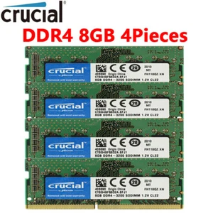 CRUCIAL DDR4 32GB 4X8GB 3200 MHz PC4-25600 Laptop SODIMM 260Pin Memory RAM 1.2V - Bild 1 von 10
