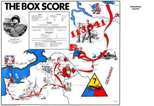 The Box Score - Germany US Army - 1945 - World War II - Propaganda Magnet - Picture 1 of 2