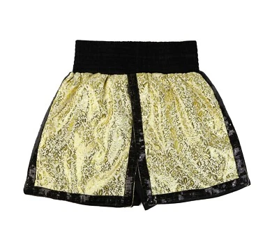 Pantalones cortos de boxeo dorados metálicos vintage para adultos Foto 1 de 3