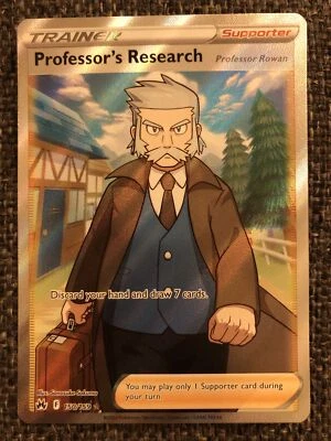 Pokémon Professor's Research Full Art Crown Zenith 150/159 Ultra Rare Pack Fresh - Image 1 of 2