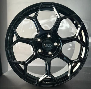 KIT 4 CERCHI IN LEGA AUDI 8X18 5X112 ET45 66,60 GMP RACEWAY NERO CORSA - Imagen 1 de 8