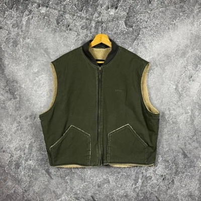 Chaleco Schott Sherpa Vintage Caqui Talla XL Foto 1 de 4