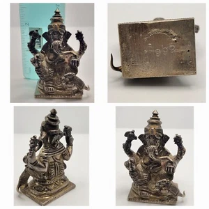 Vintage Sterling Silver Ganesha Elephant Hindu God Statue 275 Grams 9.7 Ounces - Picture 1 of 11