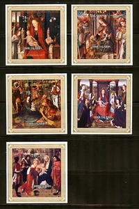 Cook Islands Complete MNH Set #B63-67 Christmas 1977 Souvenir Sheets - Picture 1 of 1