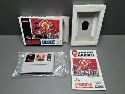 MANCHESTER UNITED CHAMPIONSHIP SOCCER - SUPER NINTENDO SNES PAL EUR OVP CIB RAR - Bild 1 von 4