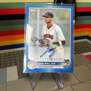 2022 Topps Pro Debut Jose Salas Hammerheads Marlins Blue Auto (#PD-197) 135/150 - Picture 1 of 2