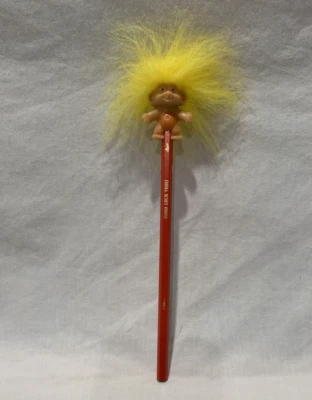 Винтажный Русский "удачи" тролль на карандаш с желтый волосы-тролль куклы - Изображение 1 из 4