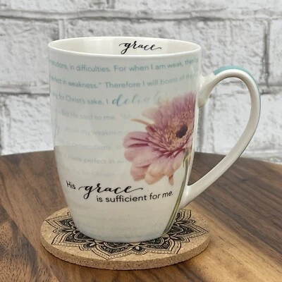 2013 christian Art Gifts MUG325 Grace 2 Corinthians 12:19 Ceramic Coffee Tea Mug - Image 1 of 4
