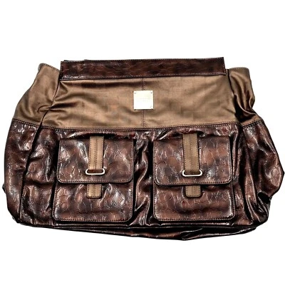 Miche Shae PRIMA Shell Brown Tortoiseshell Faux Patent Leather Handbag Cover - Image 1 of 4