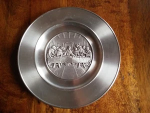 Pewter Last Supper Plate - Selango Pewter - 8.25" Diameter - Picture 1 of 2