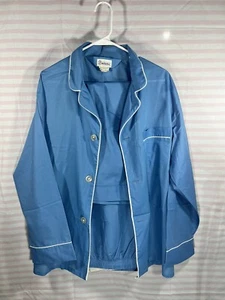 Vintage Mens wallach’s pjs size XL blue and white - Picture 1 of 12