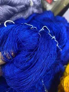 24silk Tight twisted water ripple mulberry silk,hand-dyed embroidery silk thread - Picture 1 of 23