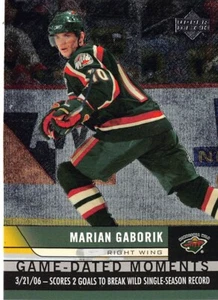 2006-07 Upper Deck Game Dated Moments #GD38 Marian Gaborik - Bild 1 von 2