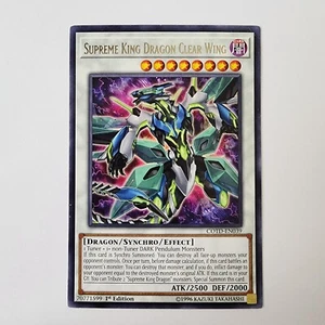 Supreme King Dragon Clear Wing - COTD-EN039 - Rare - LP/MP - 1st ed - Yugioh - Picture 1 of 2