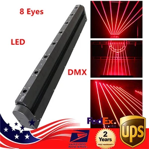 8 Eyes Laser Projector Moving Head Light Red Beam Lamp DJ Stage Lighting Effect - Picture 1 of 11