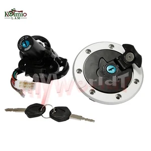 Juego de llaves de tapa de gas combustible bloqueo interruptor de encendido apto para KAWASAKI ZXR400 ZXR750 ZX6R - Imagen 1 de 7