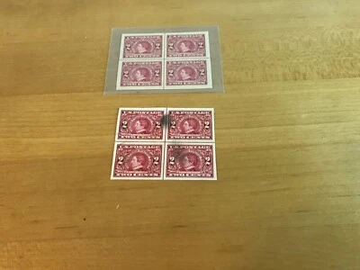 Scott 371 - Center Line Blocks - One Block MNH and One Block Used - Image 1 of 4