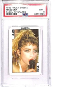 Madonna 1986 Dandy Rock N Bubble Bubblegum Trading Card PSA 9 MINT #U - Bild 1 von 2