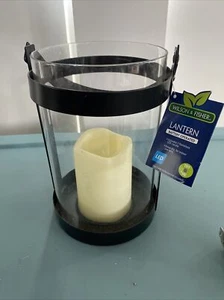 Lot Of 3 Lantern Decorative with Flickering LED Candles,Metal Candle Lantern - Picture 1 of 3