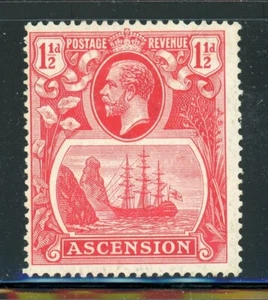 ASCENSION 12 SG12 MH 1924-33 1&1/2p KGVI Seal of the Colony CV$10 - Picture 1 of 2