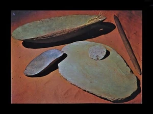 ABORIGINAL MID CENTURY POST CARD Central Desert 14cm x 10cm - Picture 1 of 2